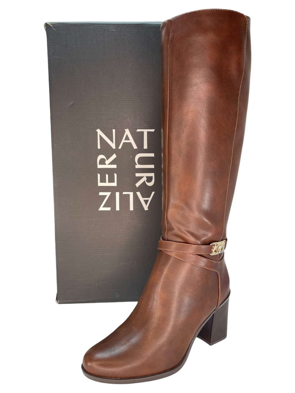 Naturalizer Jane Brown Faux Leather Knee High Womens Boots Size 9.5M - Picture 12 of 12